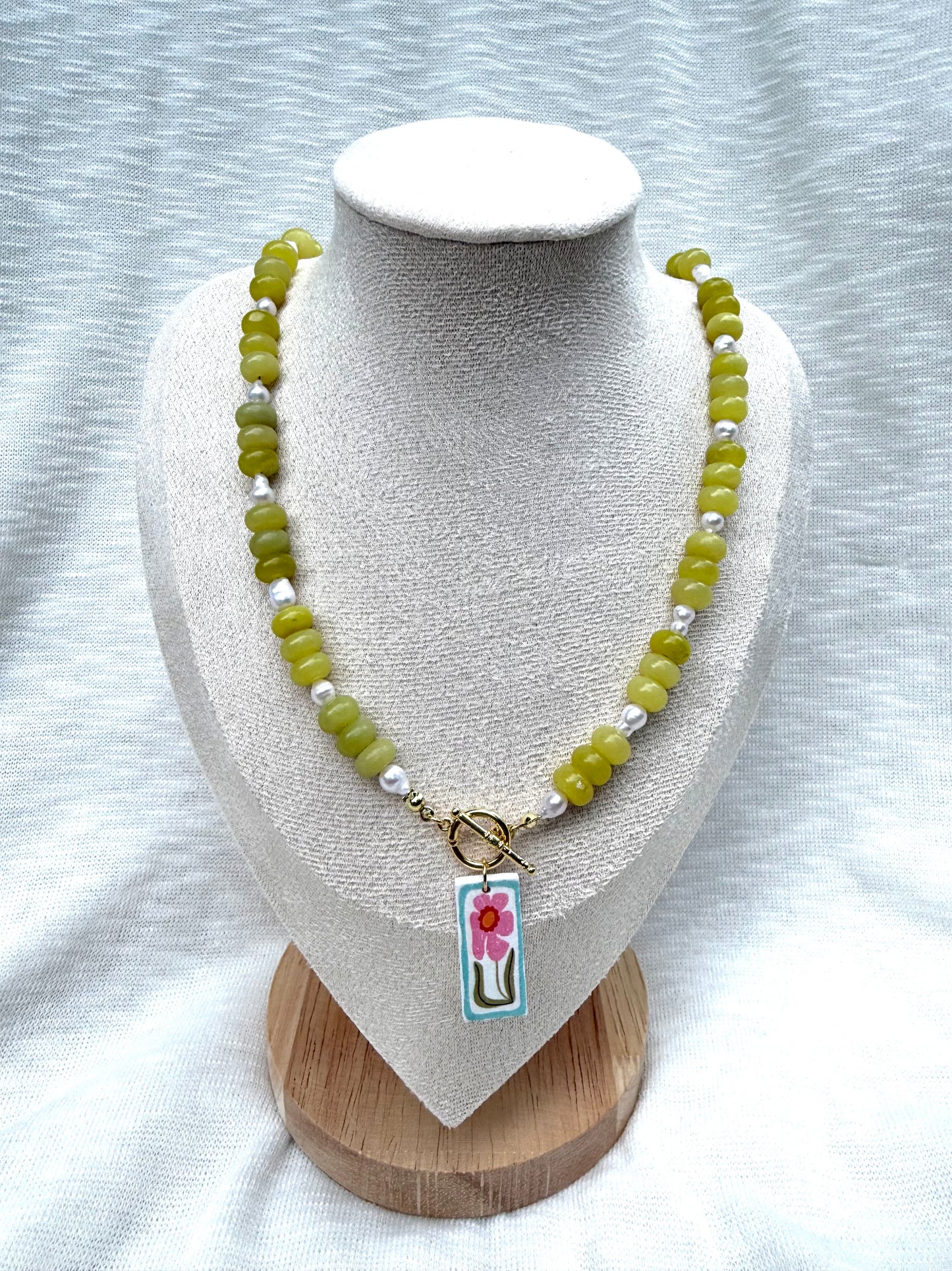 Beaded Pearl Necklace