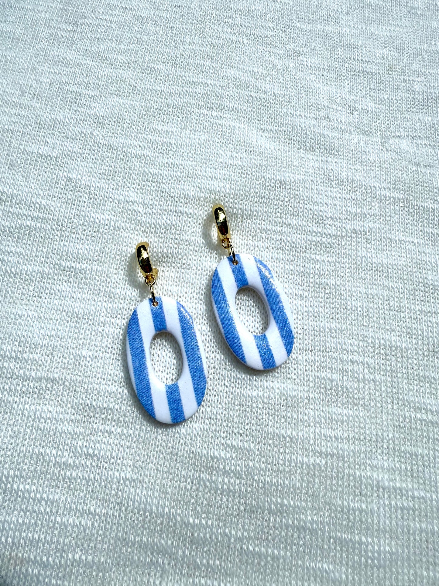 Blue Stripe Dangles