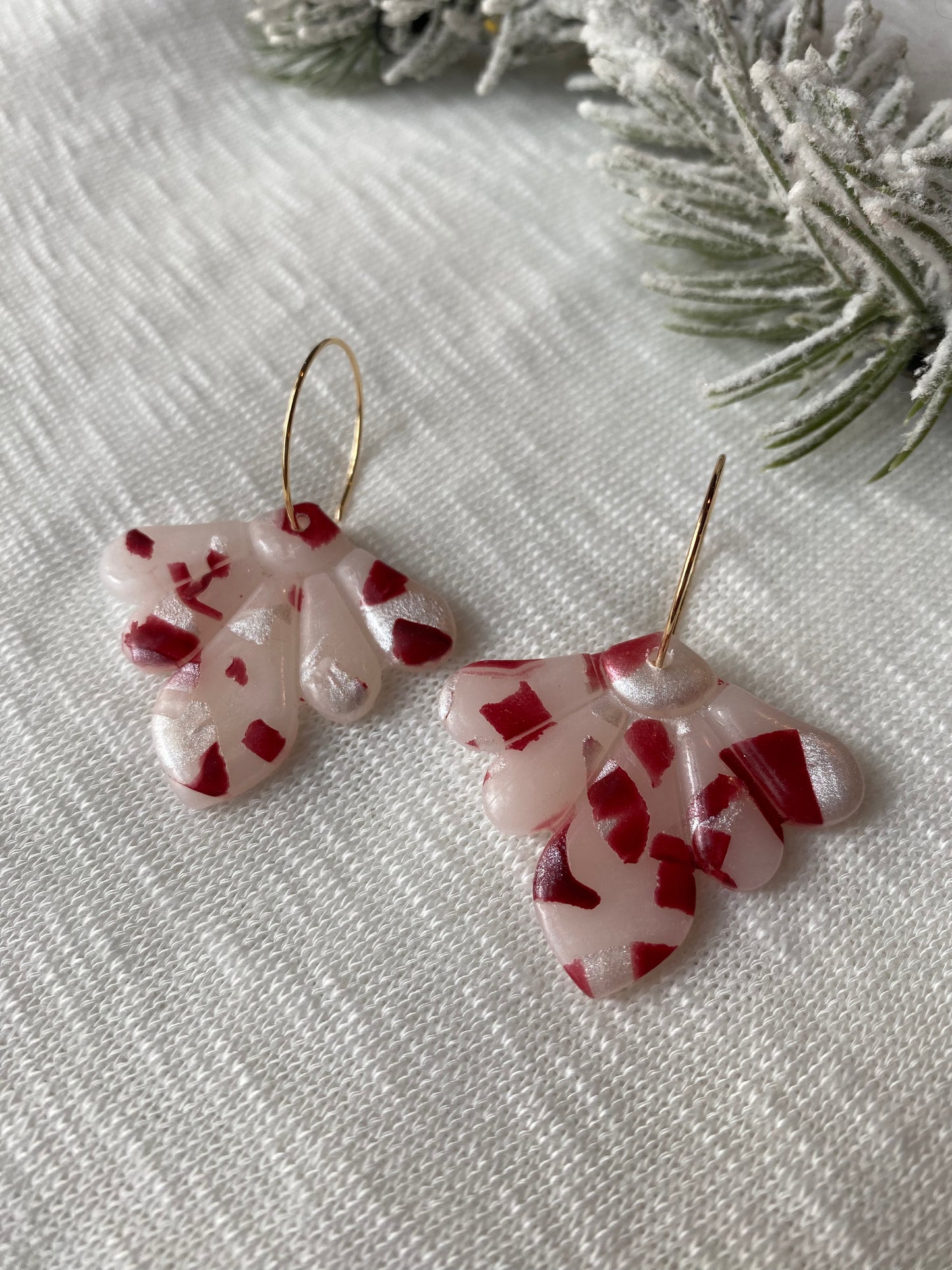Peppermint Bark Dangles
