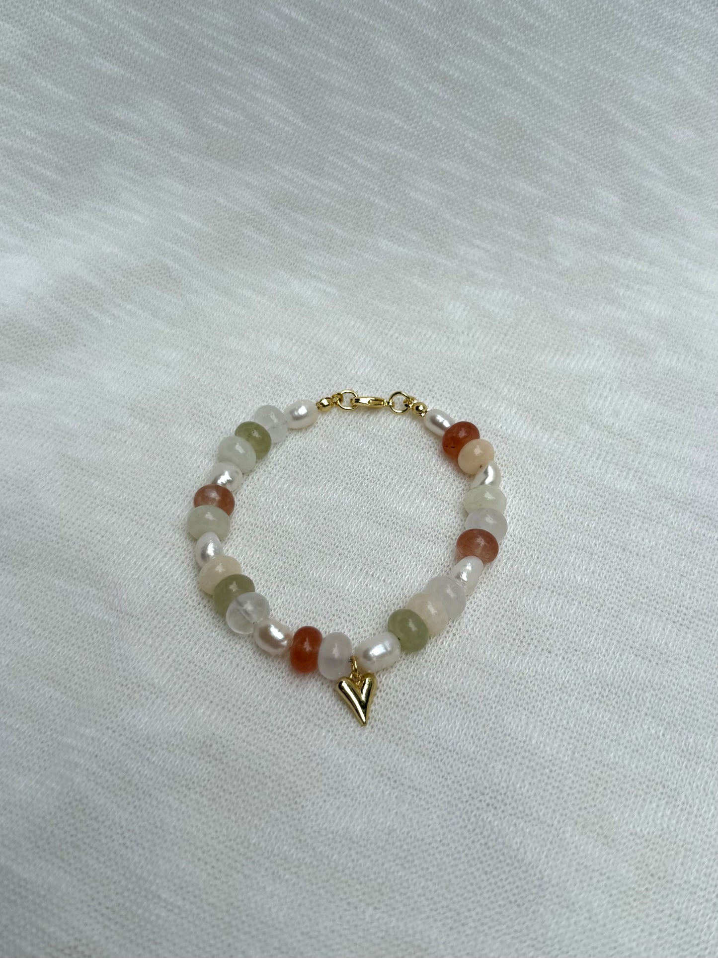 Beaded Heart Bracelet