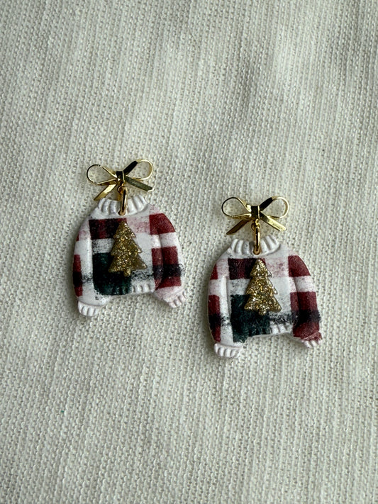 Plaid Christmas Tree Sweaters