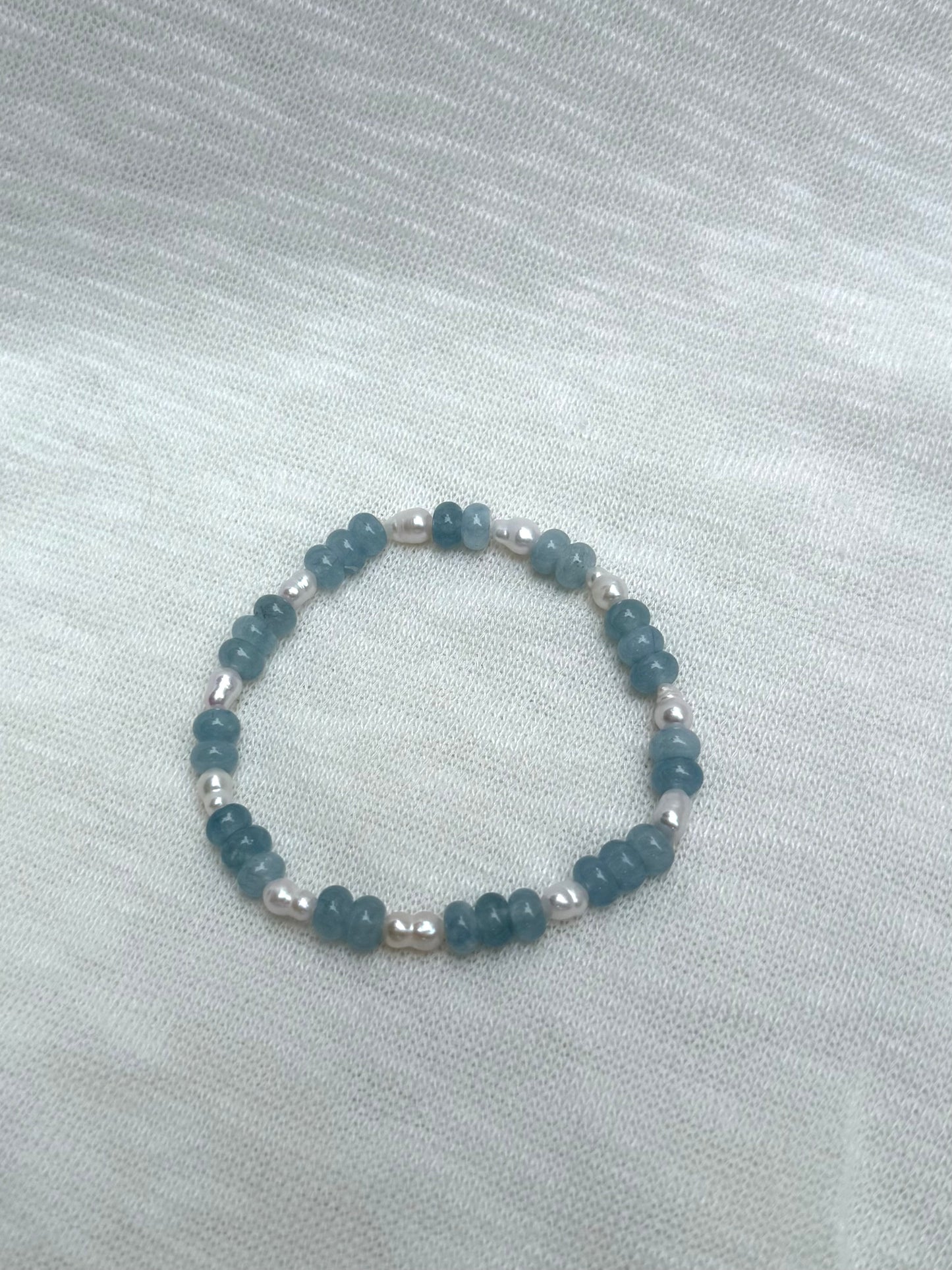 Blue Pearl Bracelet