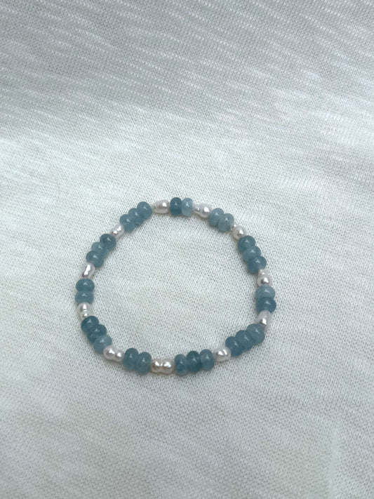 Blue Pearl Bracelet