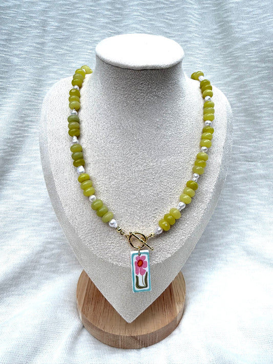Beaded Pearl Necklace
