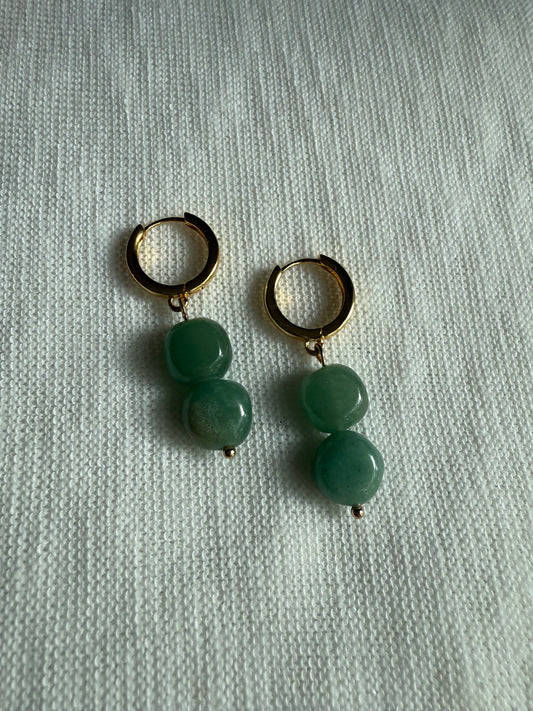 Green Stone Huggies