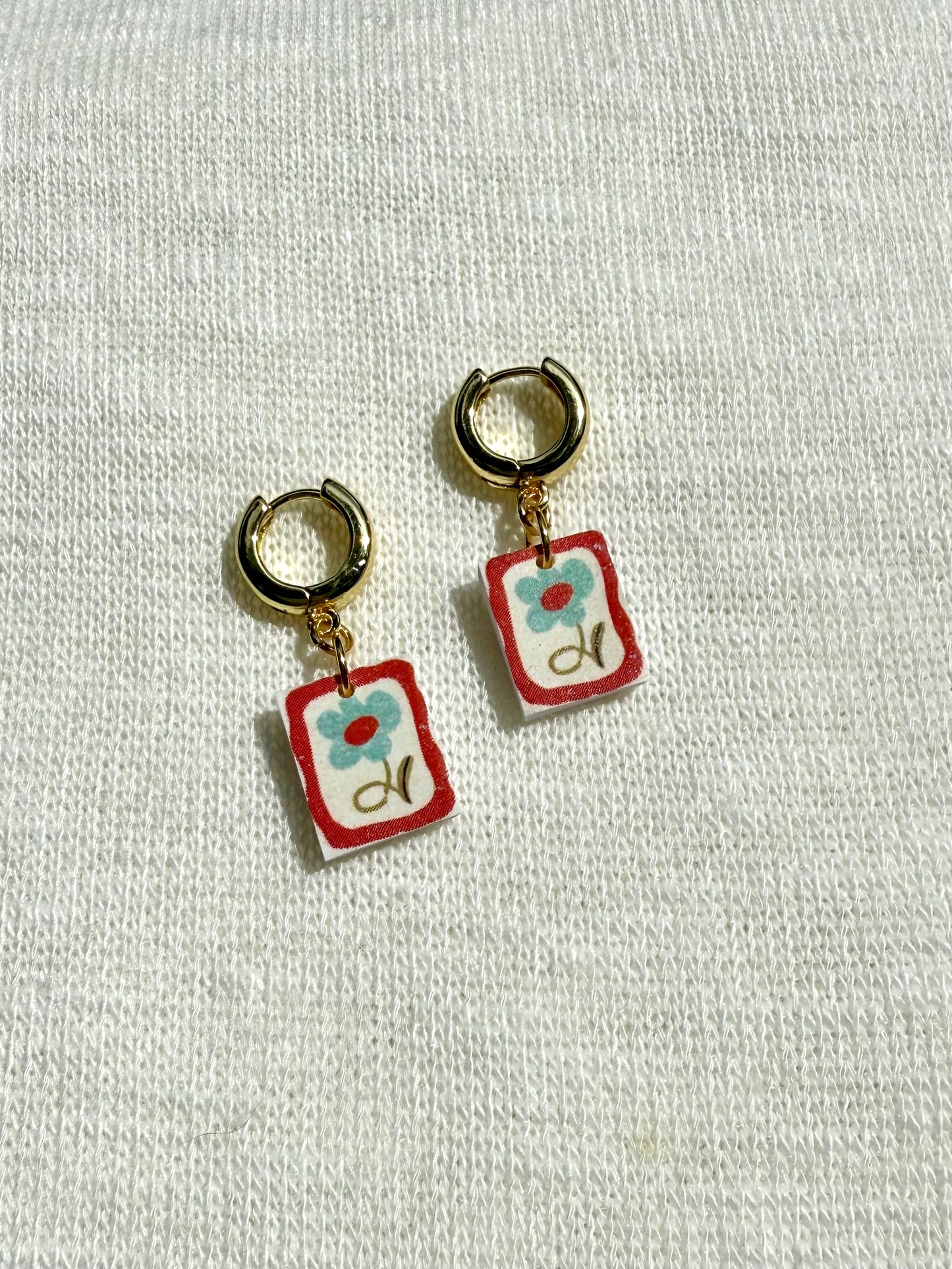 Small Floral Dangles
