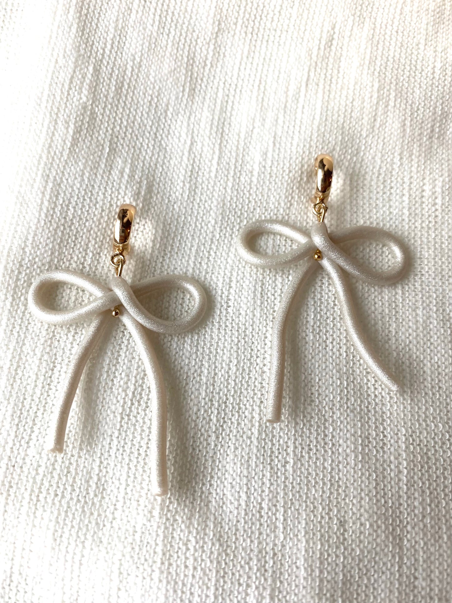 Shimmer Bow Earrings